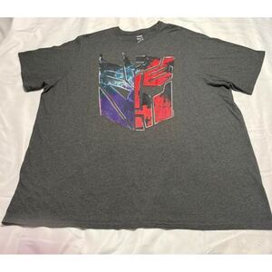 Transformers 5XLT Shirt: War For Cybertron Decepticon Autobot Split Tee